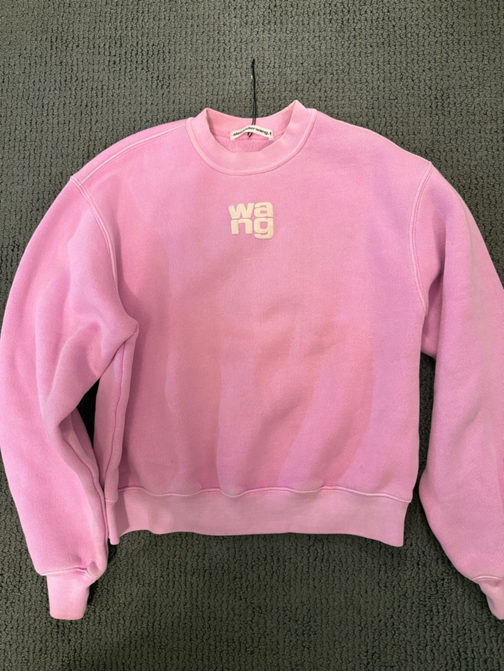 Alexander Wang Pink Logo Pullover Sweatshirt